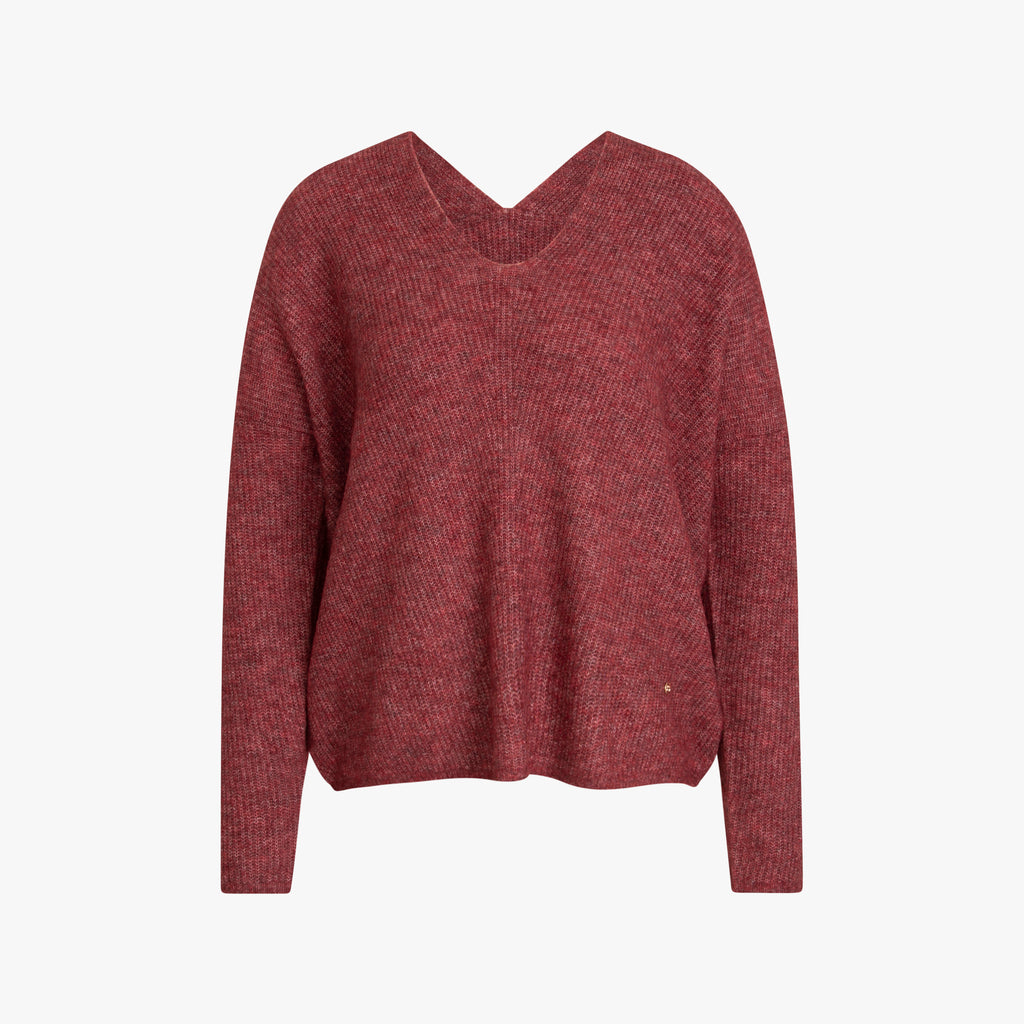 V-Pulli oversized | rot