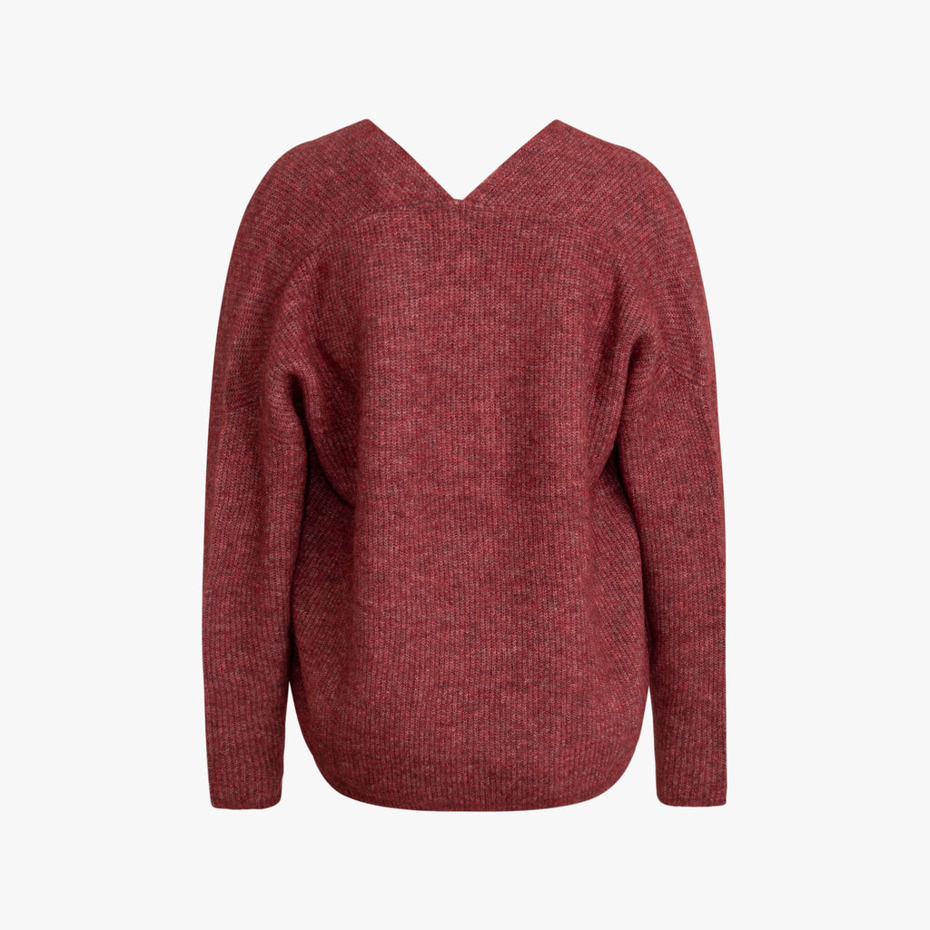 V-Pulli oversized | rot