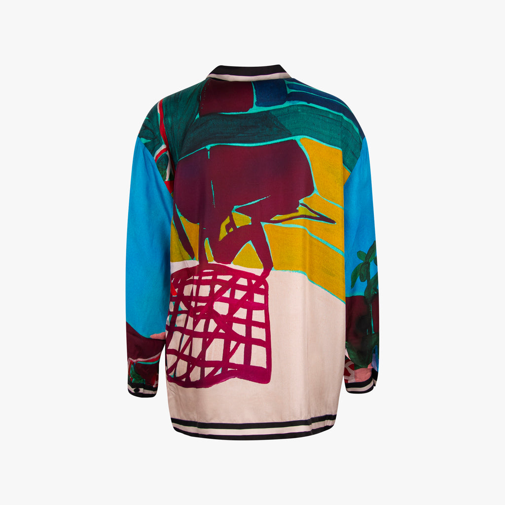 Munthe Bluse Künstlerprint | multicolor