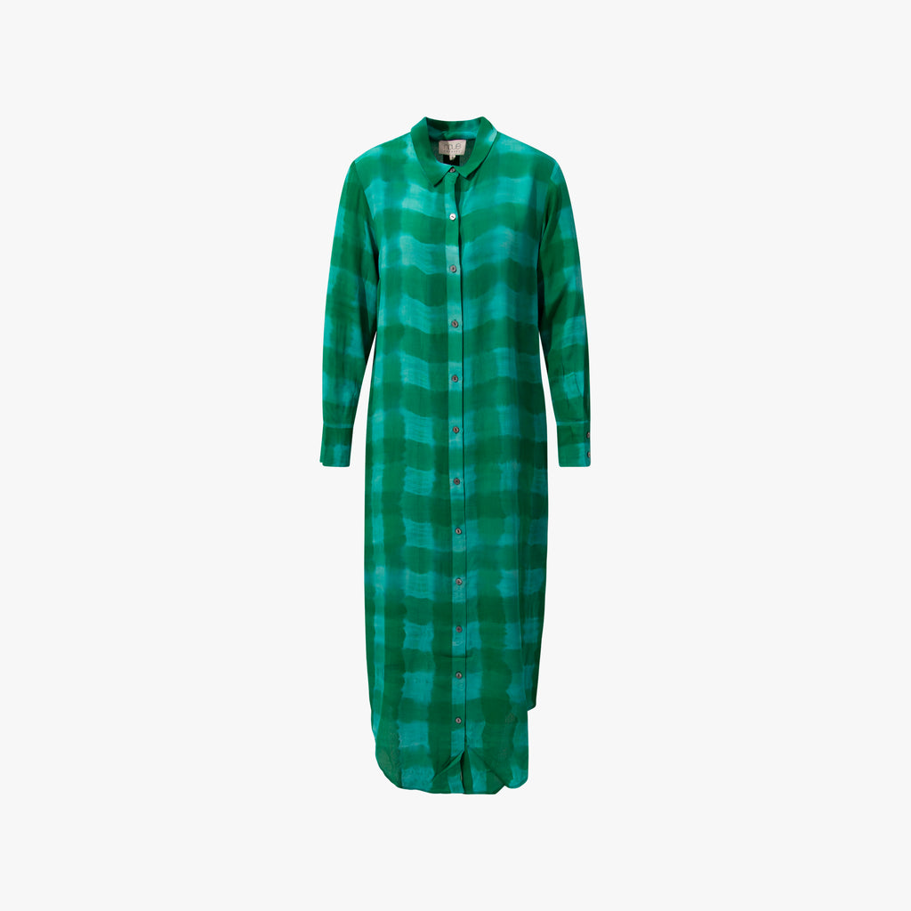 Mantelkleid Check | grün