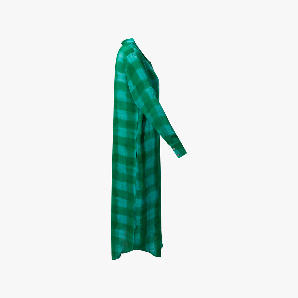 Mantelkleid Check | grün
