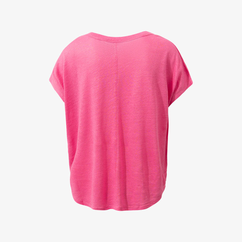RH-Leinenshirt weit | rosa