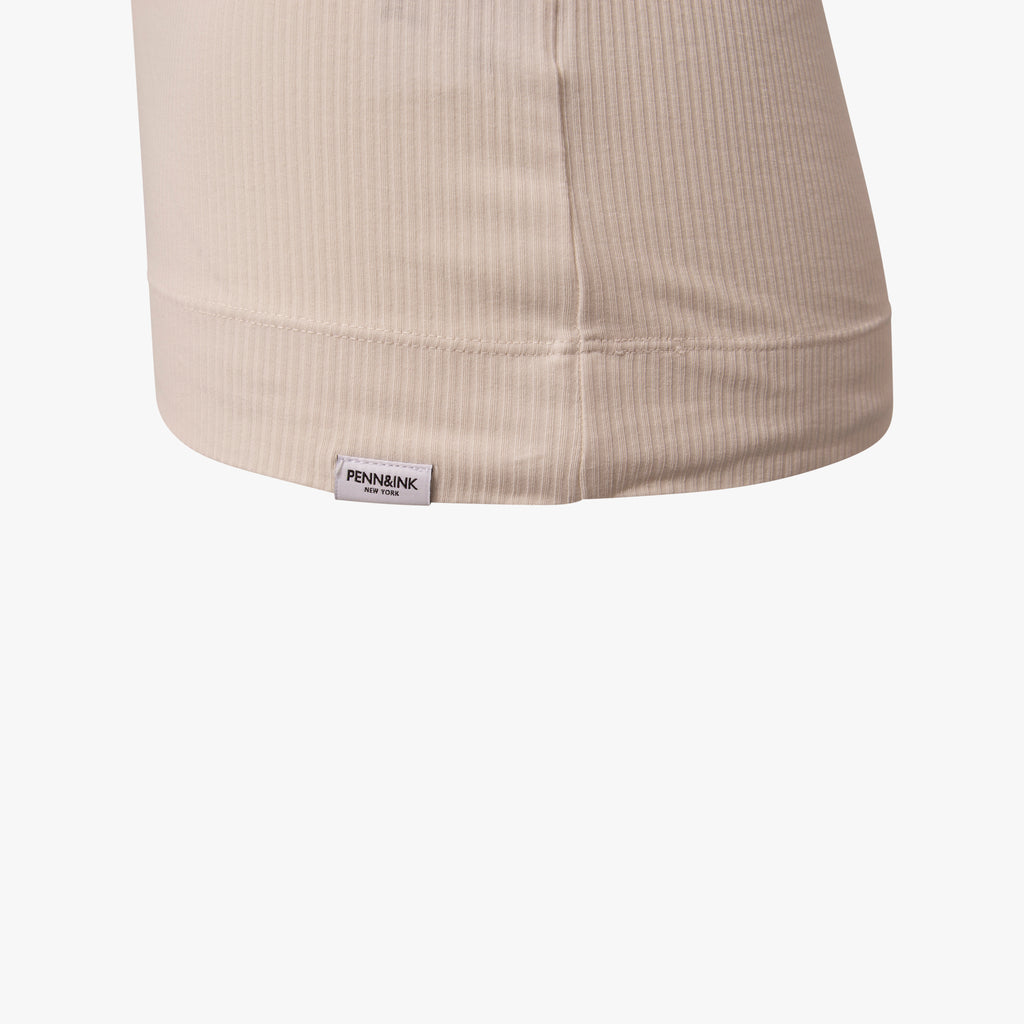 Rippentop uni | offwhite