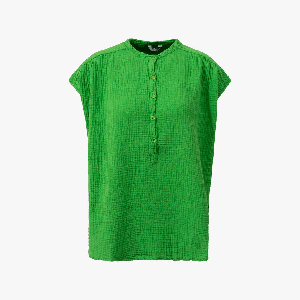 Schlupfbluse Musselin | gras