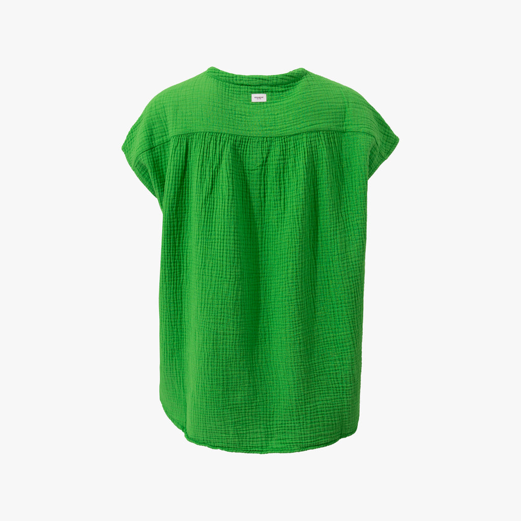 Schlupfbluse Musselin | gras