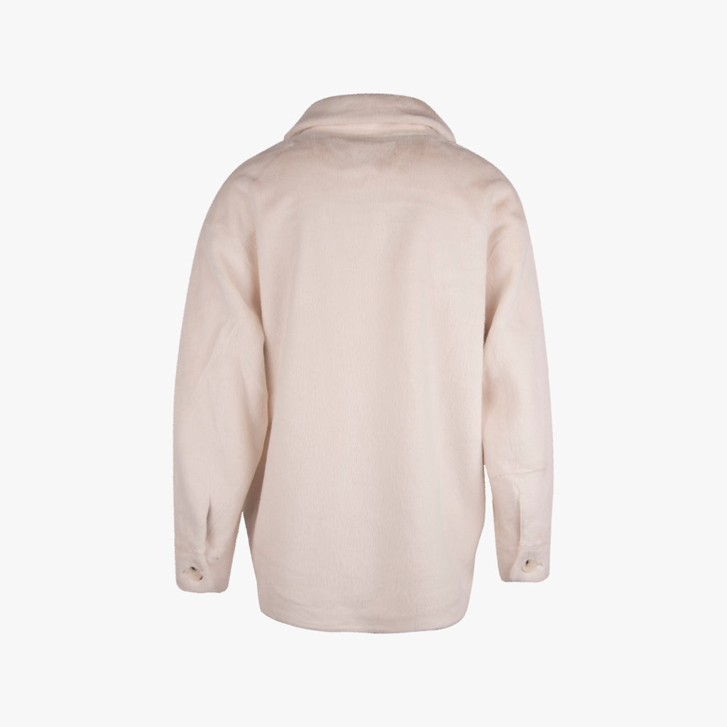 Ronja Mink Jacke Fakefur | creme