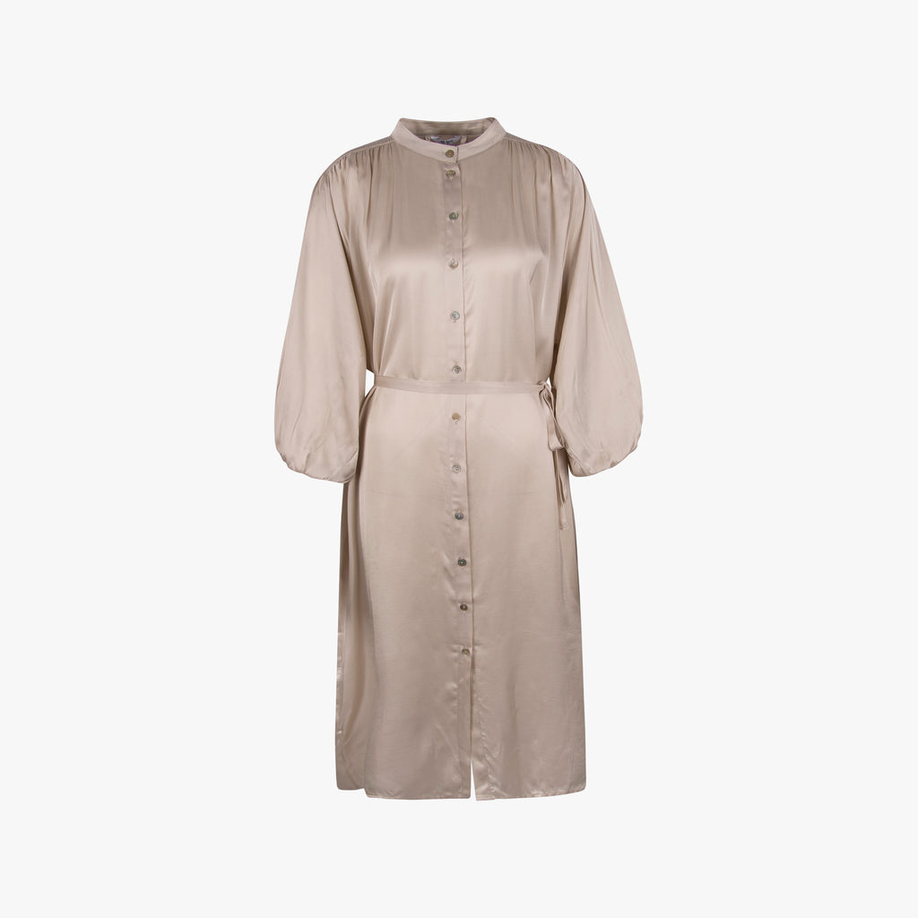 PENN&INK Kleid uni glanz | vanille