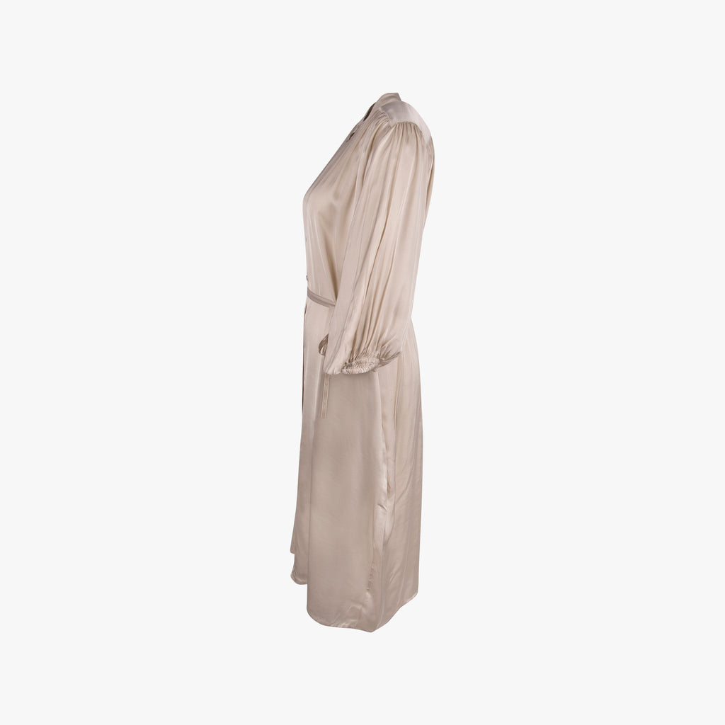 PENN&INK Kleid uni glanz | vanille
