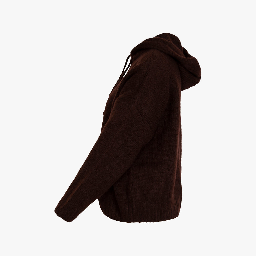 Hoodie | dunkelbraun