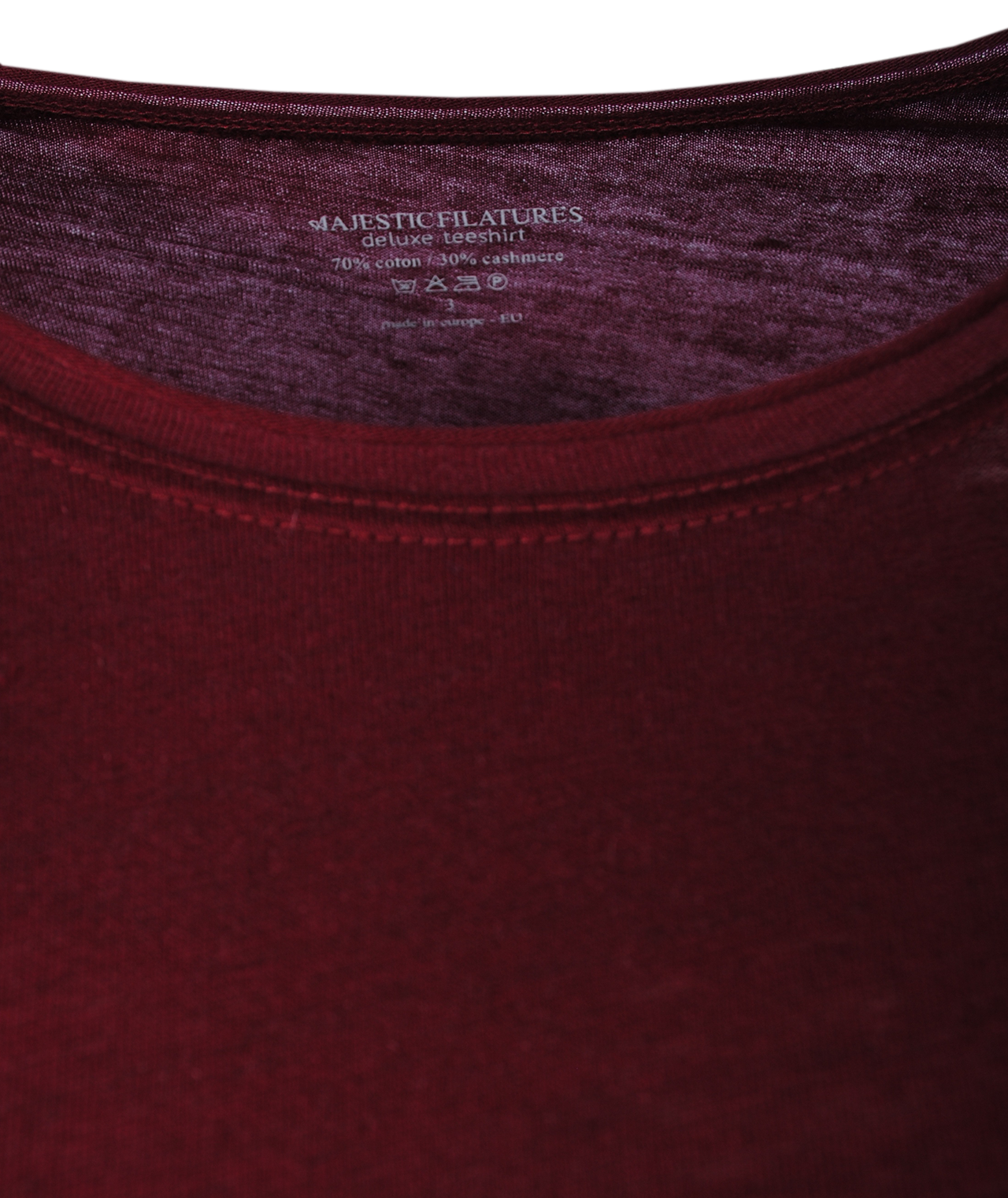 RH-Shirt BW/Cashmere | dunkelrot