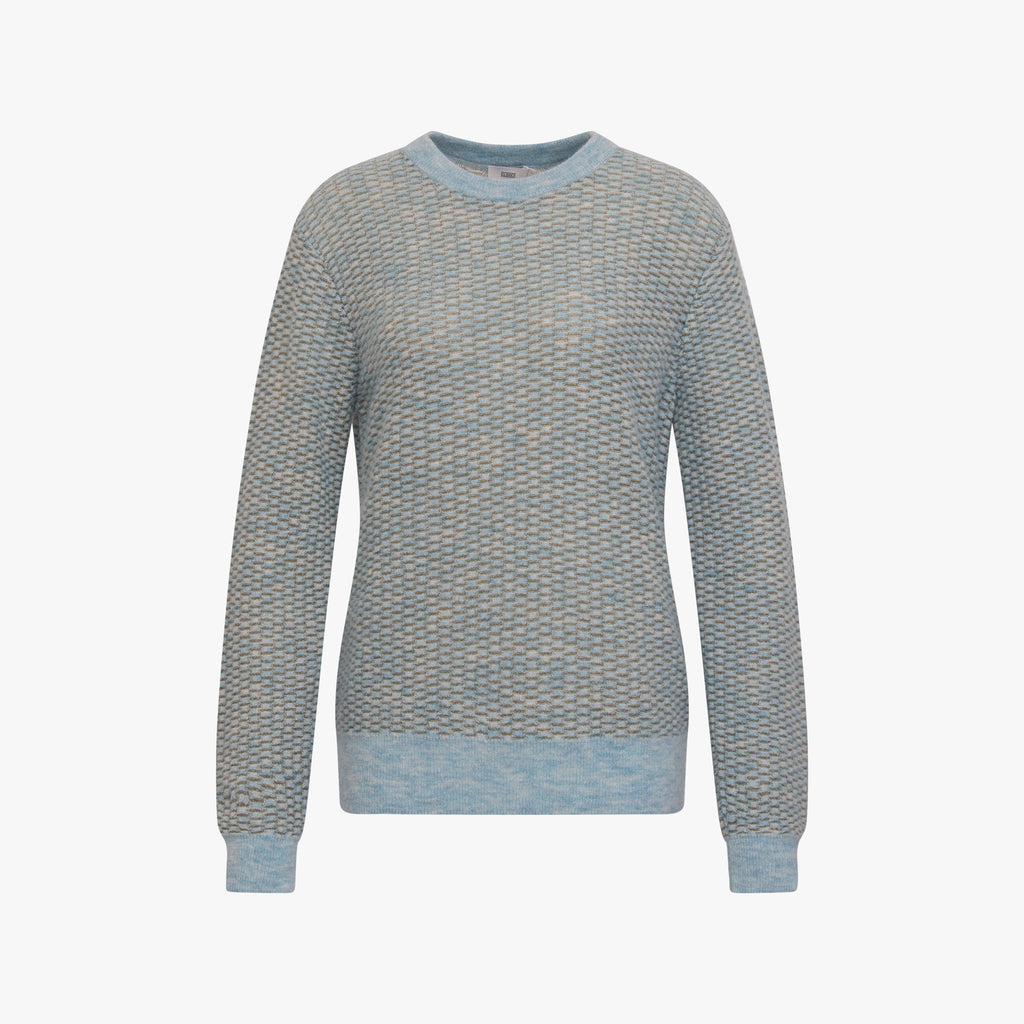 RH-Pullover bicolor | blaugrau