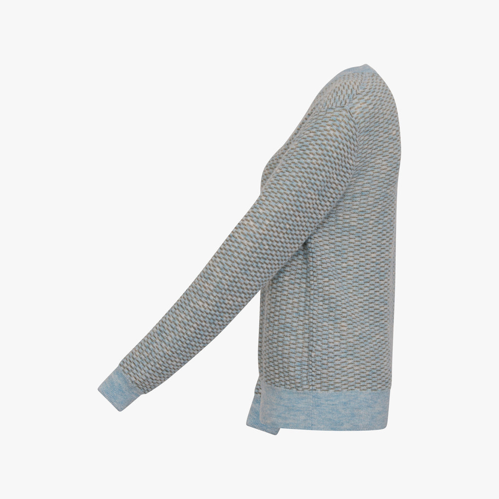 RH-Pullover bicolor | blaugrau