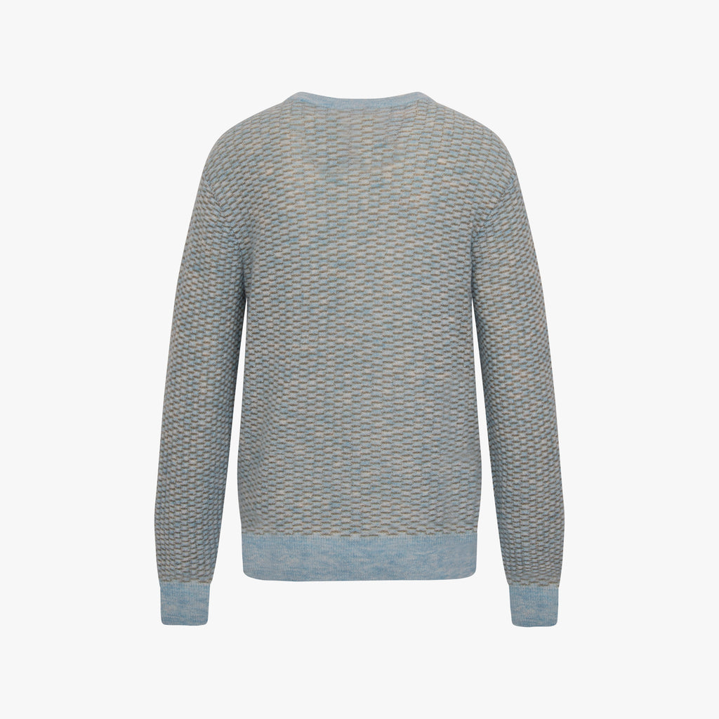 RH-Pullover bicolor | blaugrau