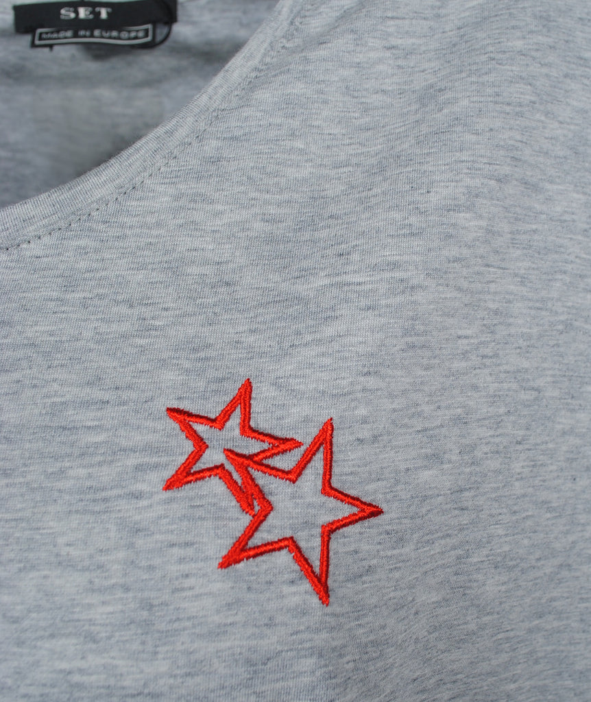 RH-Shirt Stars | graumelange