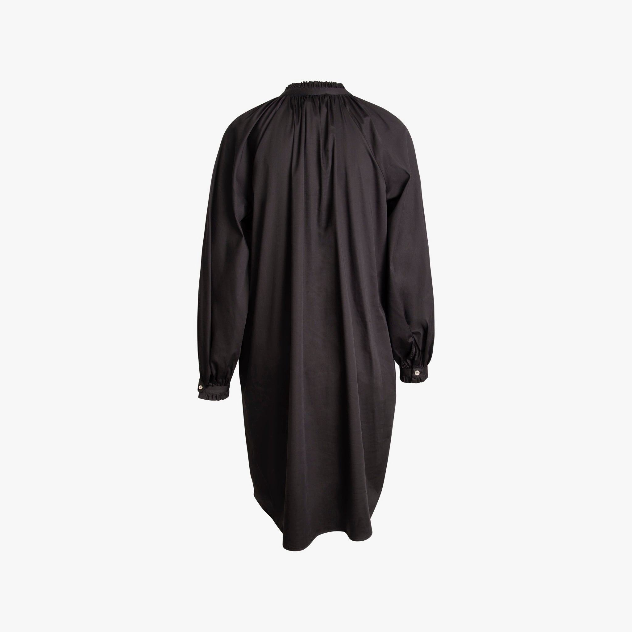 Kleid Rüschenabschluss | schwarz