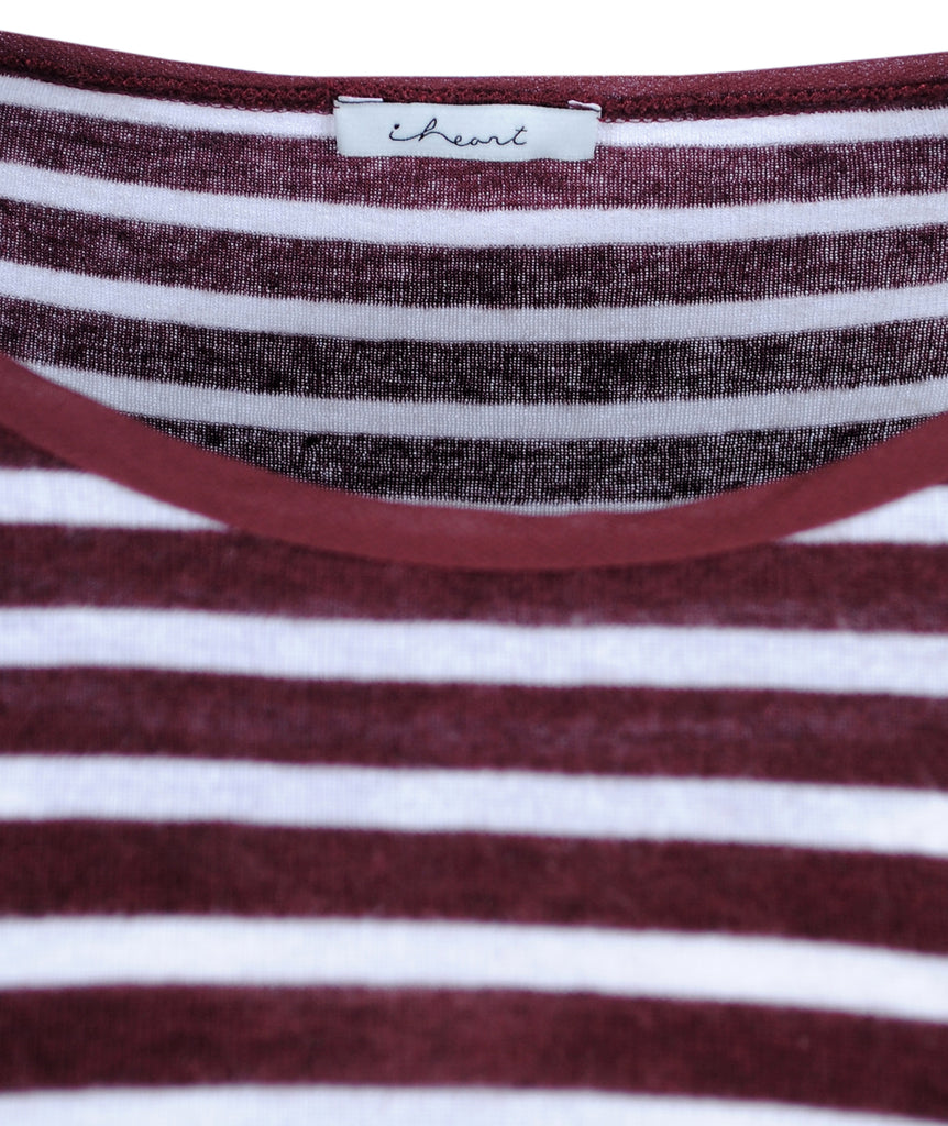 Ringelshirt Becky | bordeaux