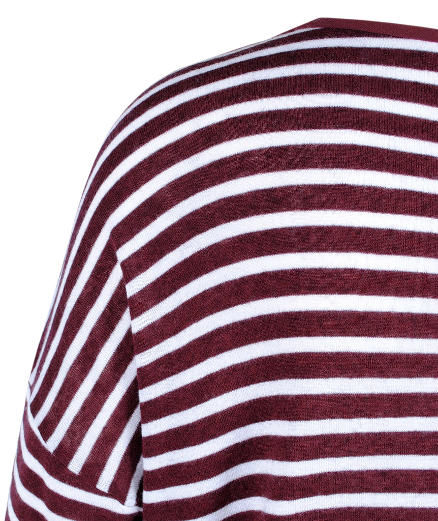 Ringelshirt Becky | bordeaux