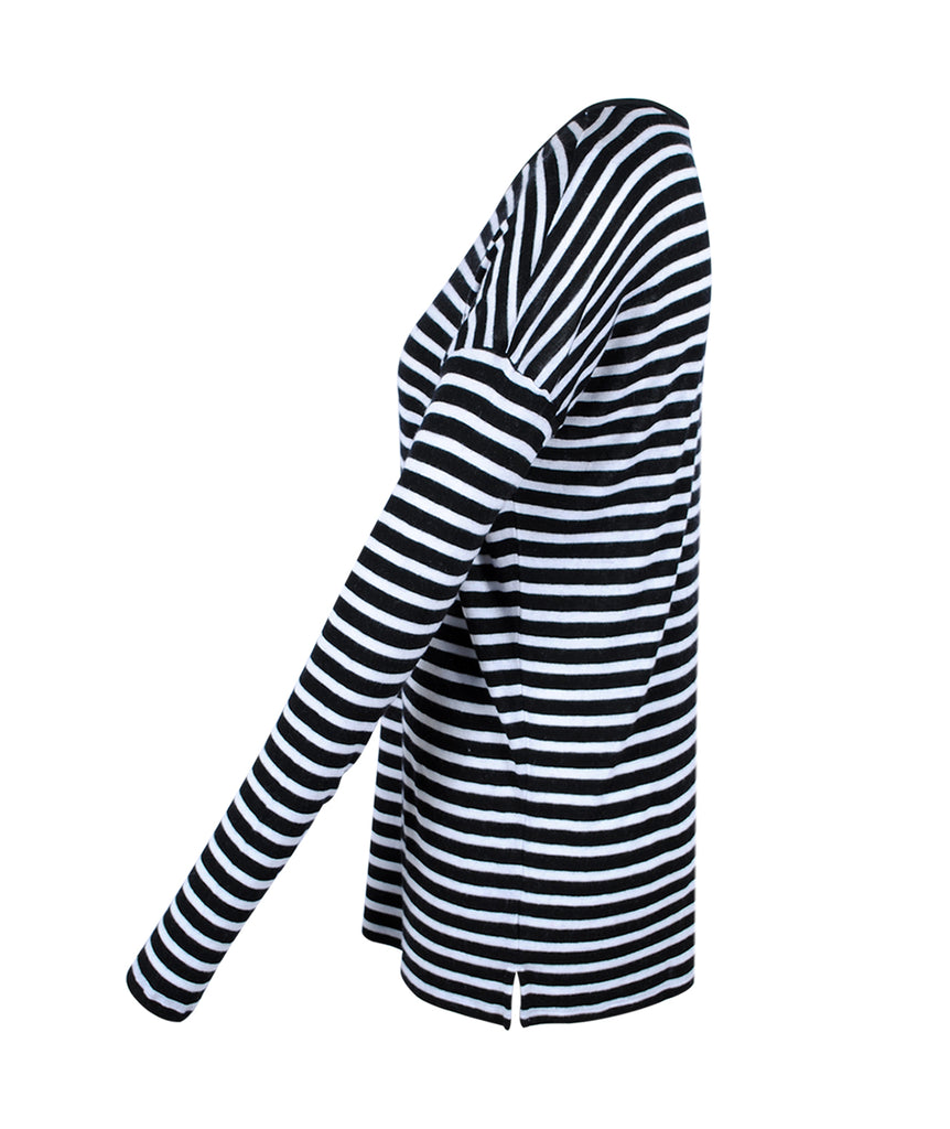 Ringelshirt Becky | schwarz