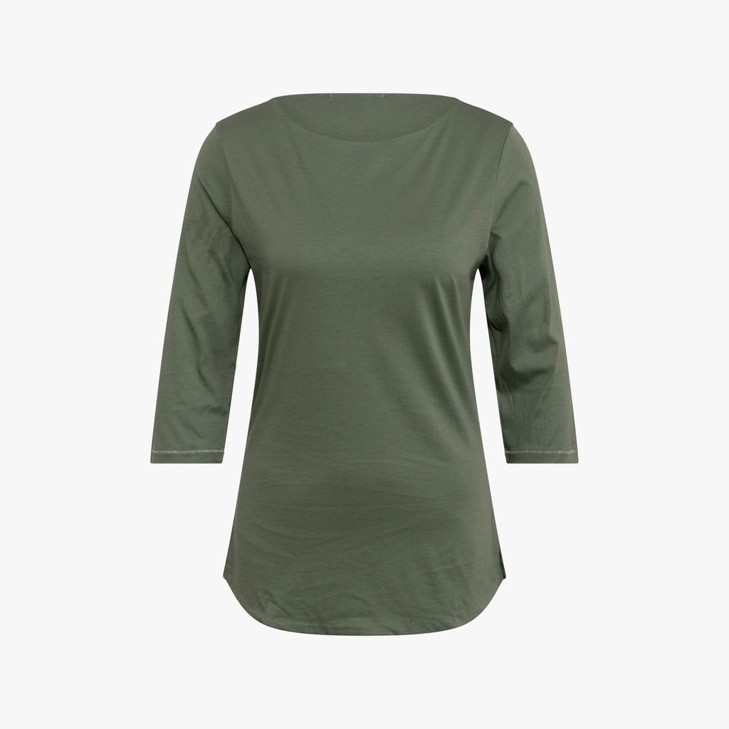 3/4 Shirt gedoppelt | oliv