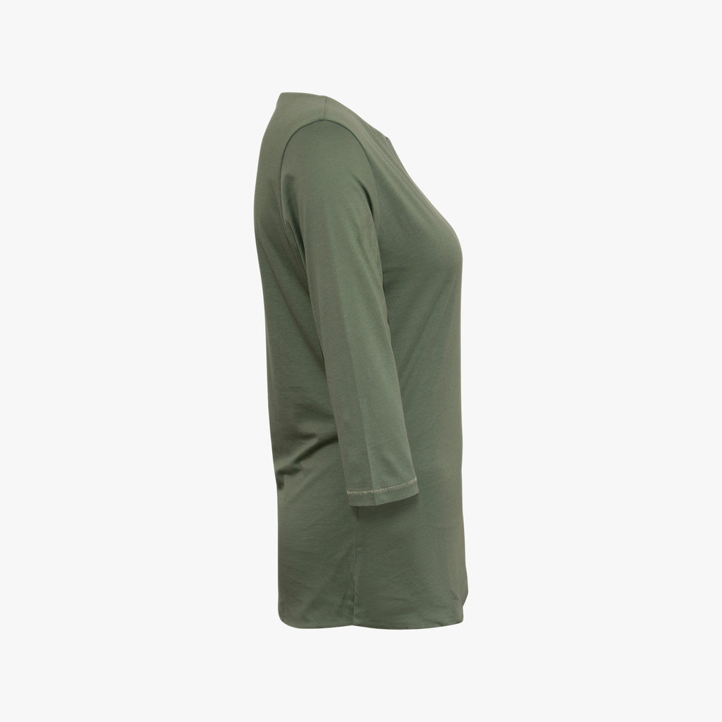 3/4 Shirt gedoppelt | oliv