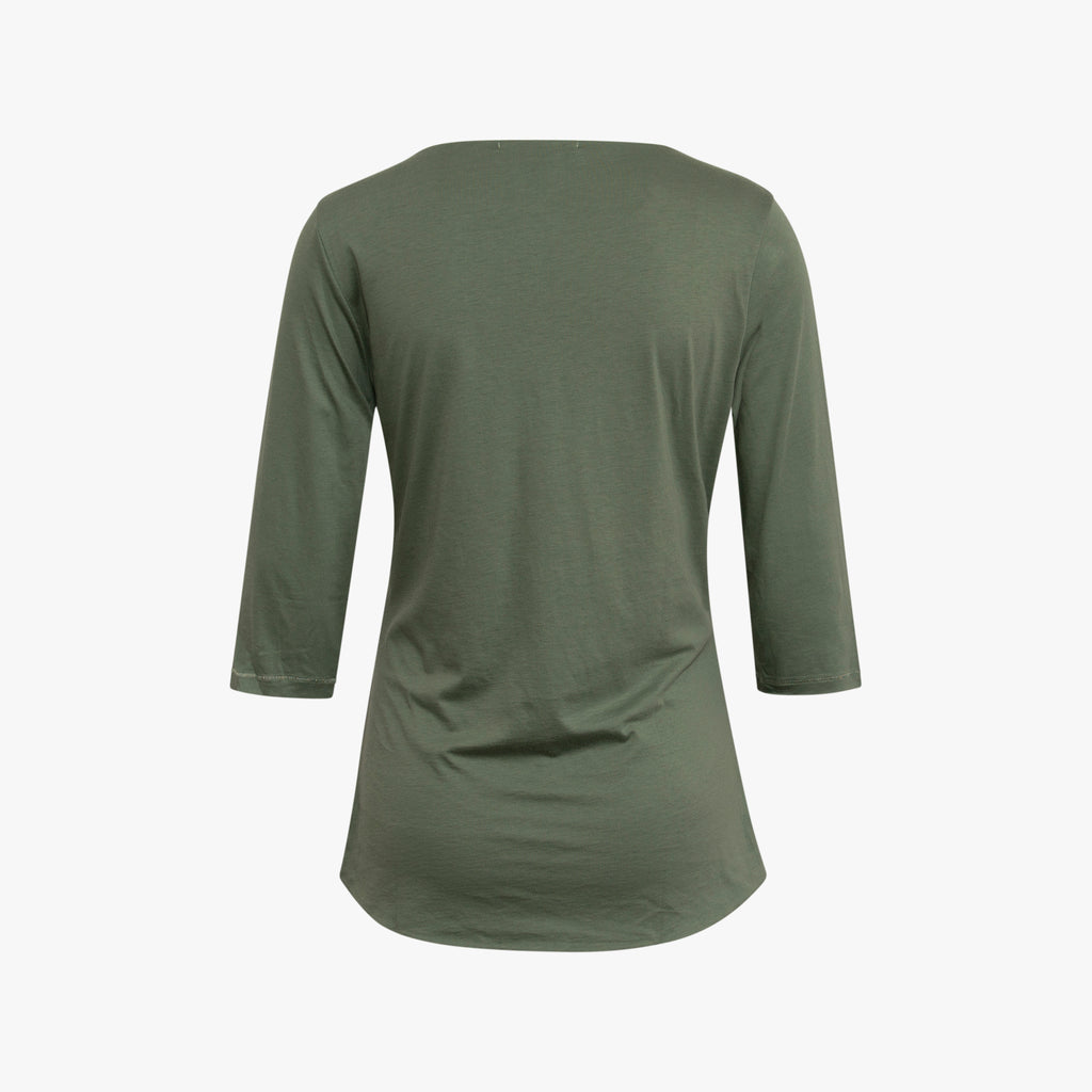 3/4 Shirt gedoppelt | oliv