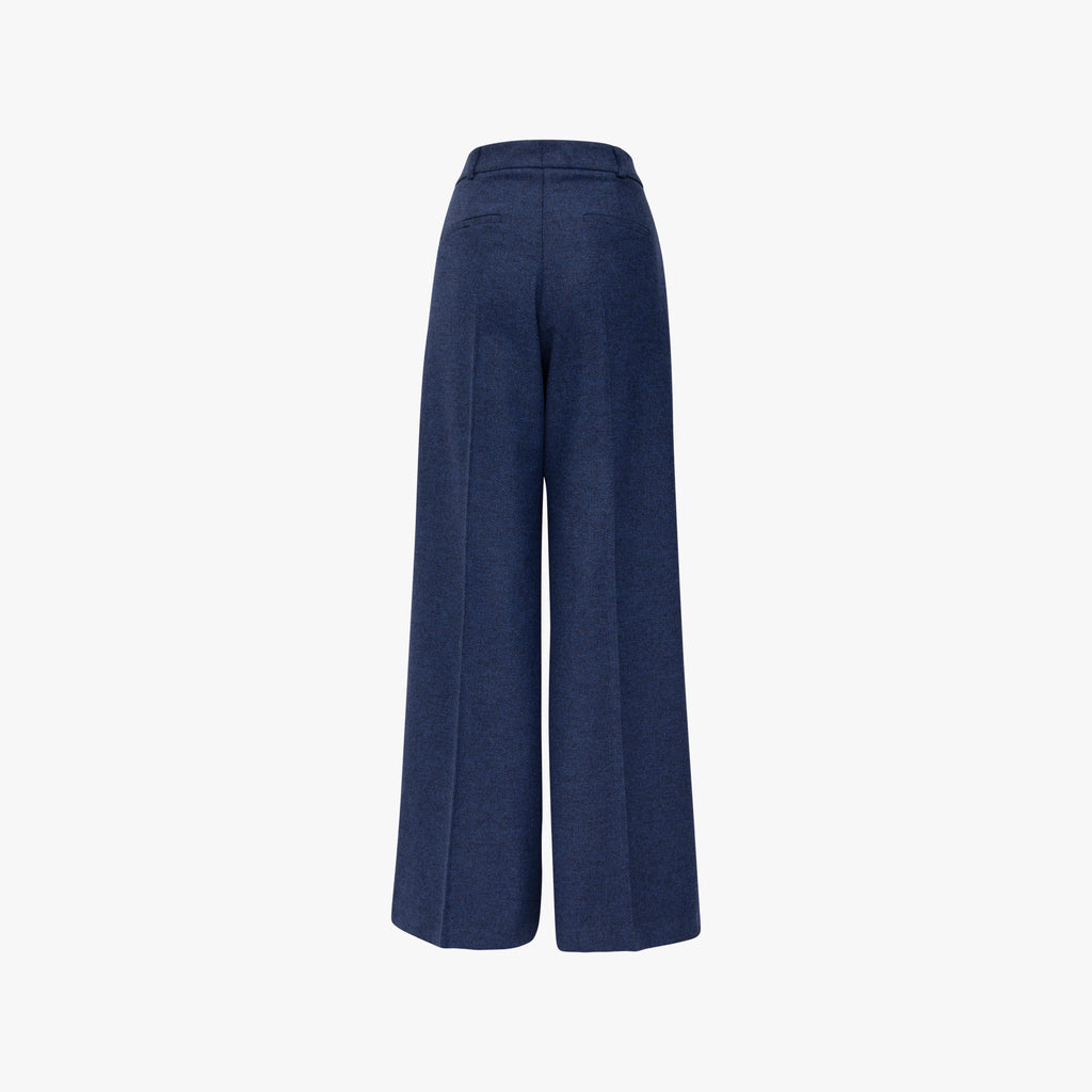 Marlenehose Fischgrat | blau