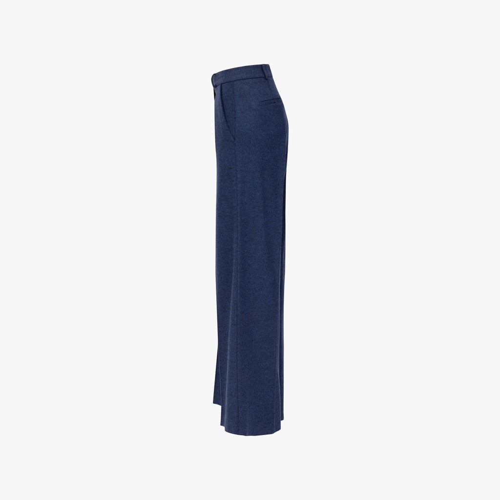 Marlenehose Fischgrat | blau