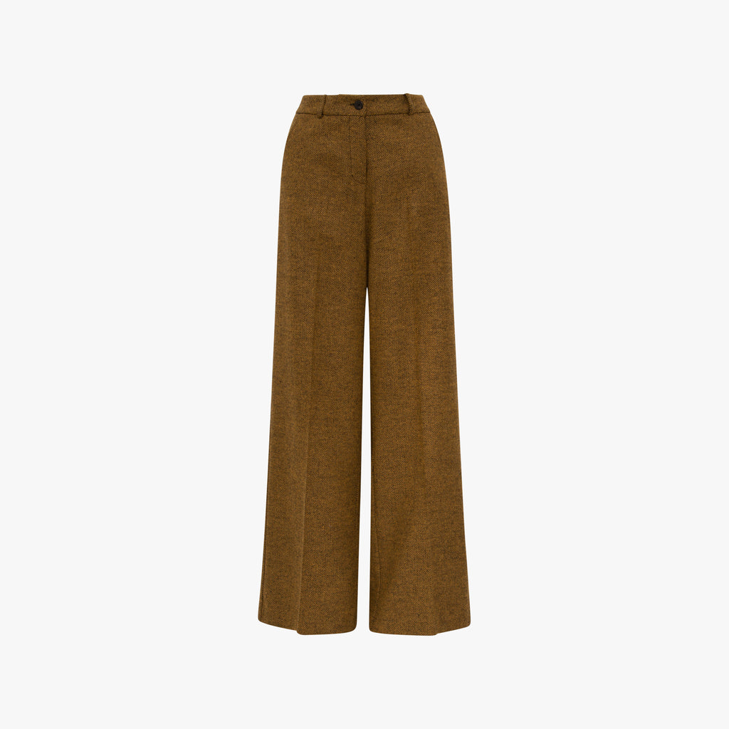 Marlenehose Fischgrat | gelb