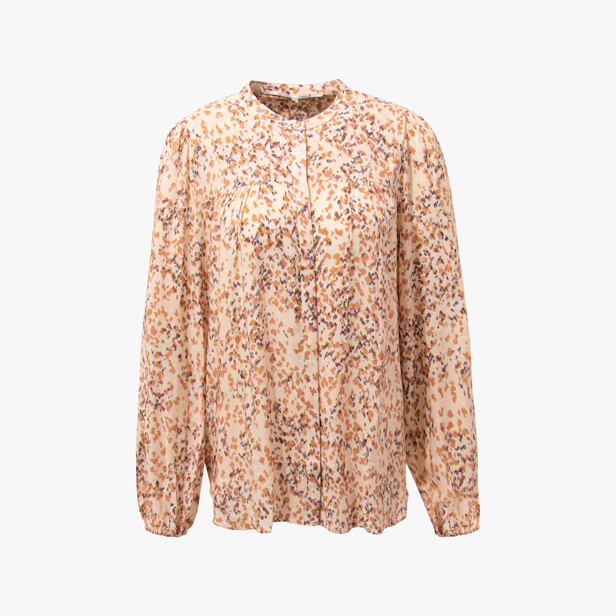 Bluse Konfettiprint | champagner