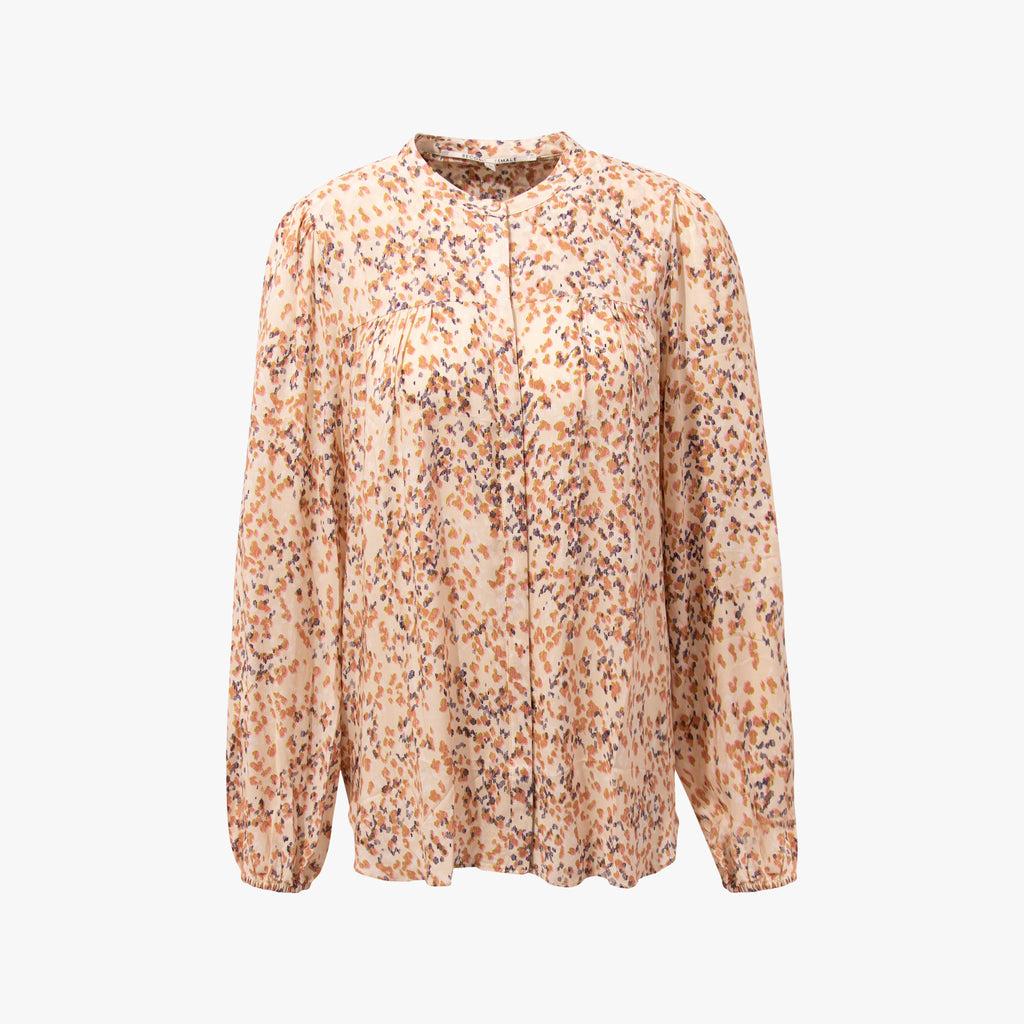 Bluse Konfettiprint | champagner
