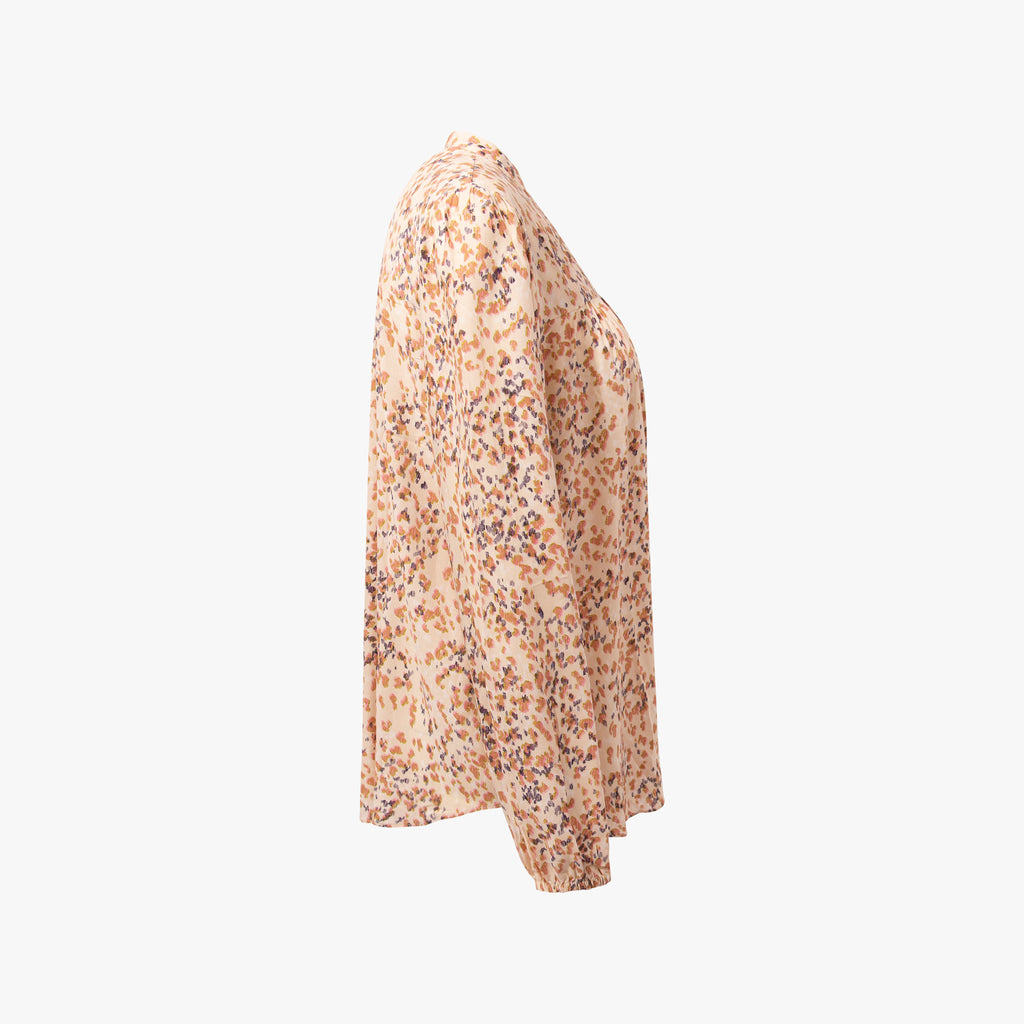 Bluse Konfettiprint | champagner