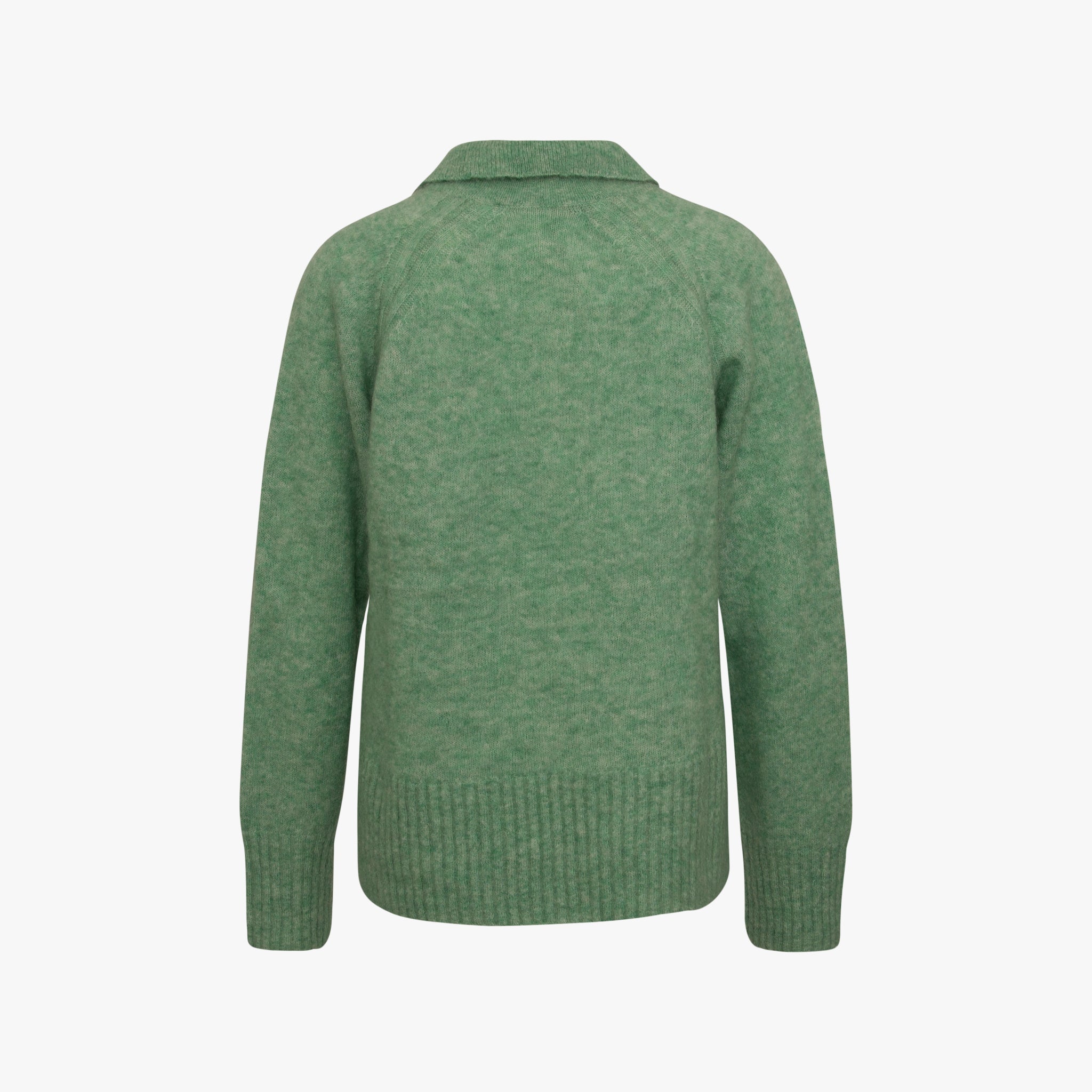 Pullover mit Kragen | hellgrün