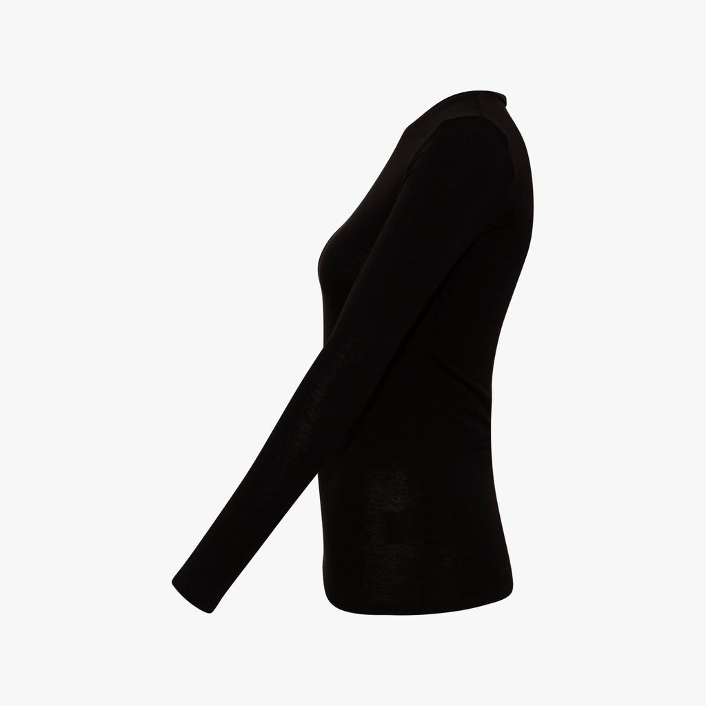 RH-Shirt Merino/Tencel | schwarz