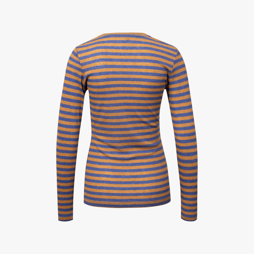 1/1 Ringel-Shirt | braun-blau