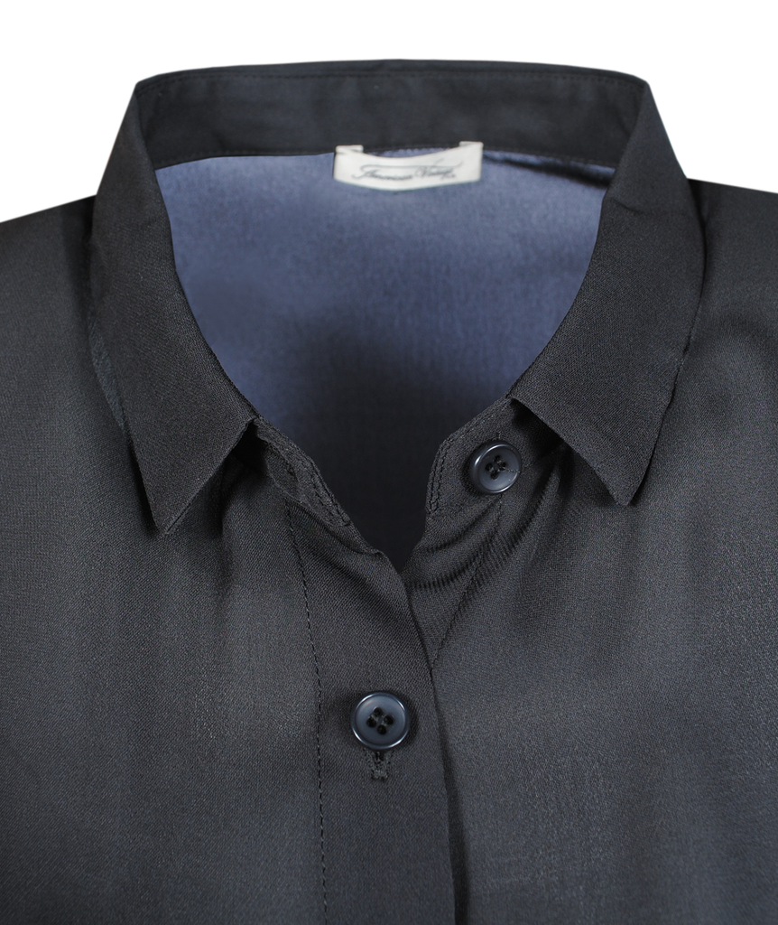 Seidenbluse 1/2 Arm | anthra