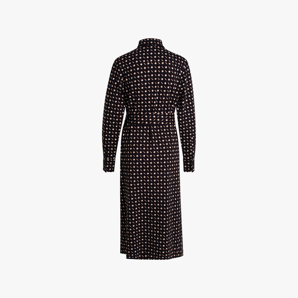 Kleid Print | dunkelblau