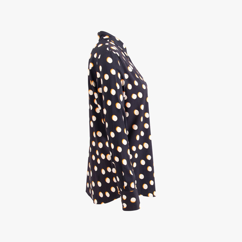 1/1 Bluse Dotprint | navy
