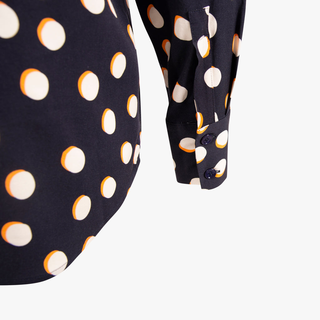 1/1 Bluse Dotprint | navy