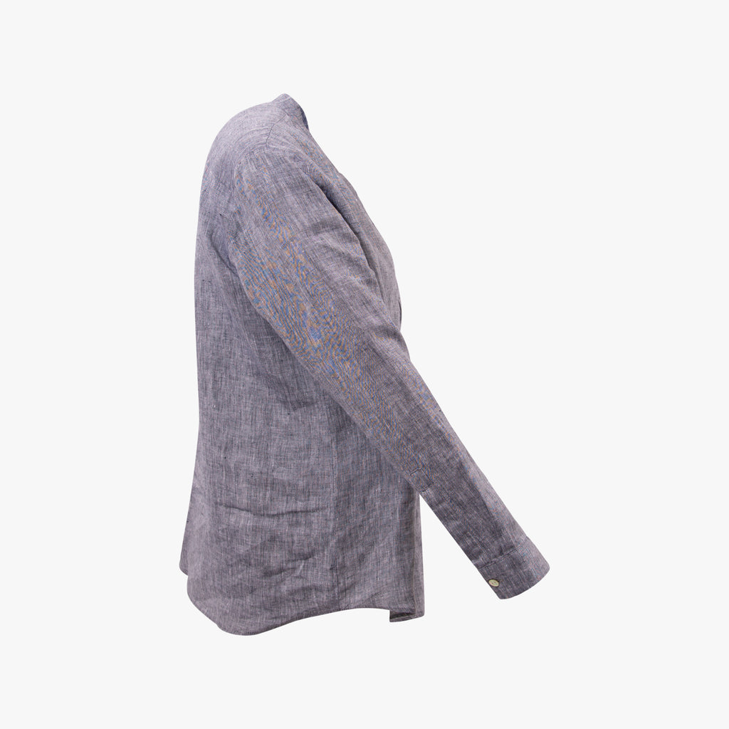 1/1 Bluse Leinen | navy