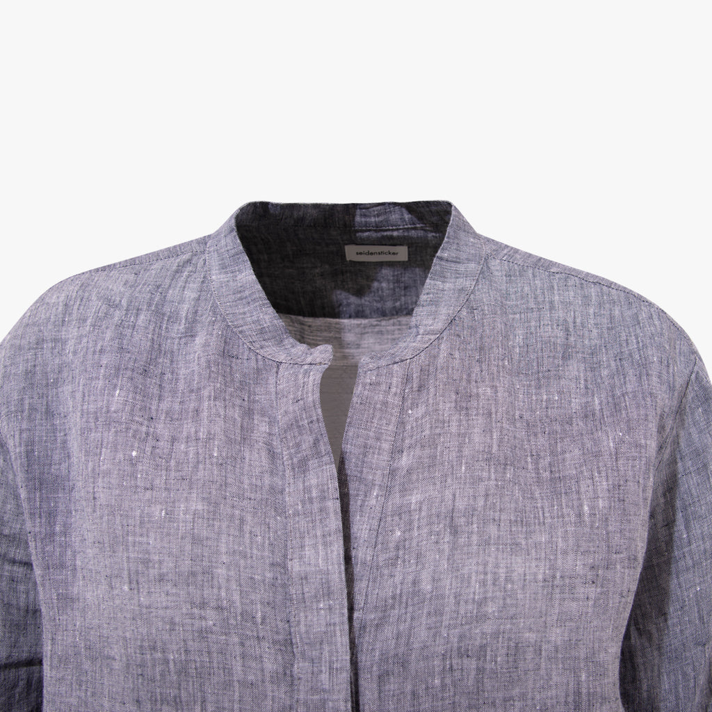 1/1 Bluse Leinen | navy