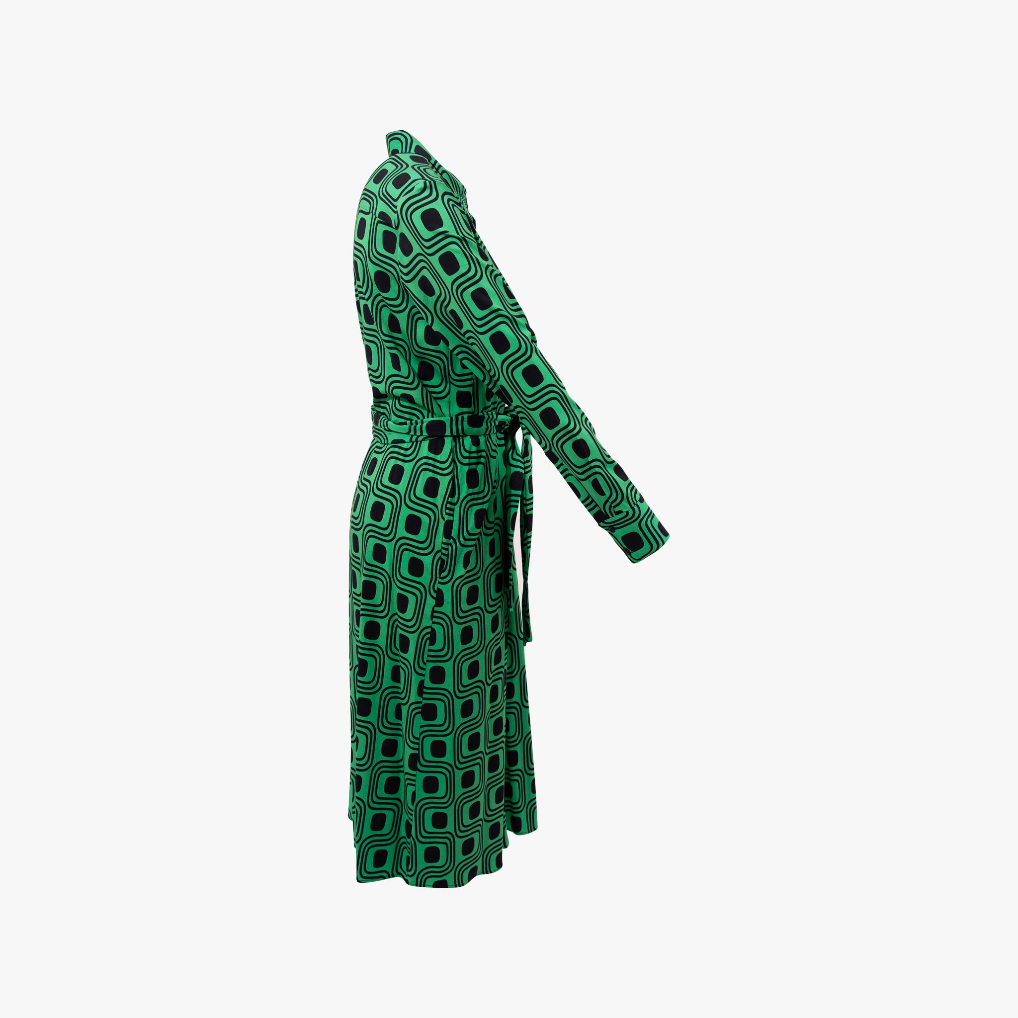 Kleid Grafikprint | grün