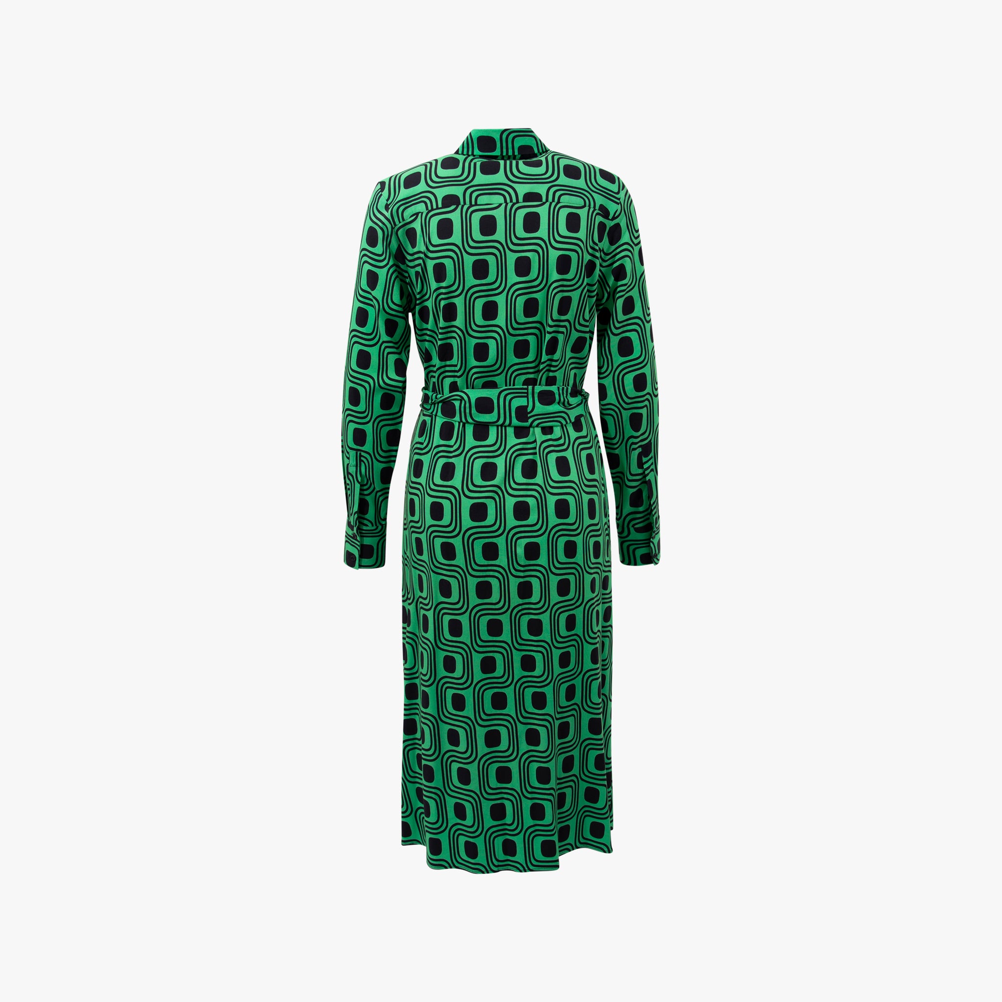 Kleid Grafikprint | grün