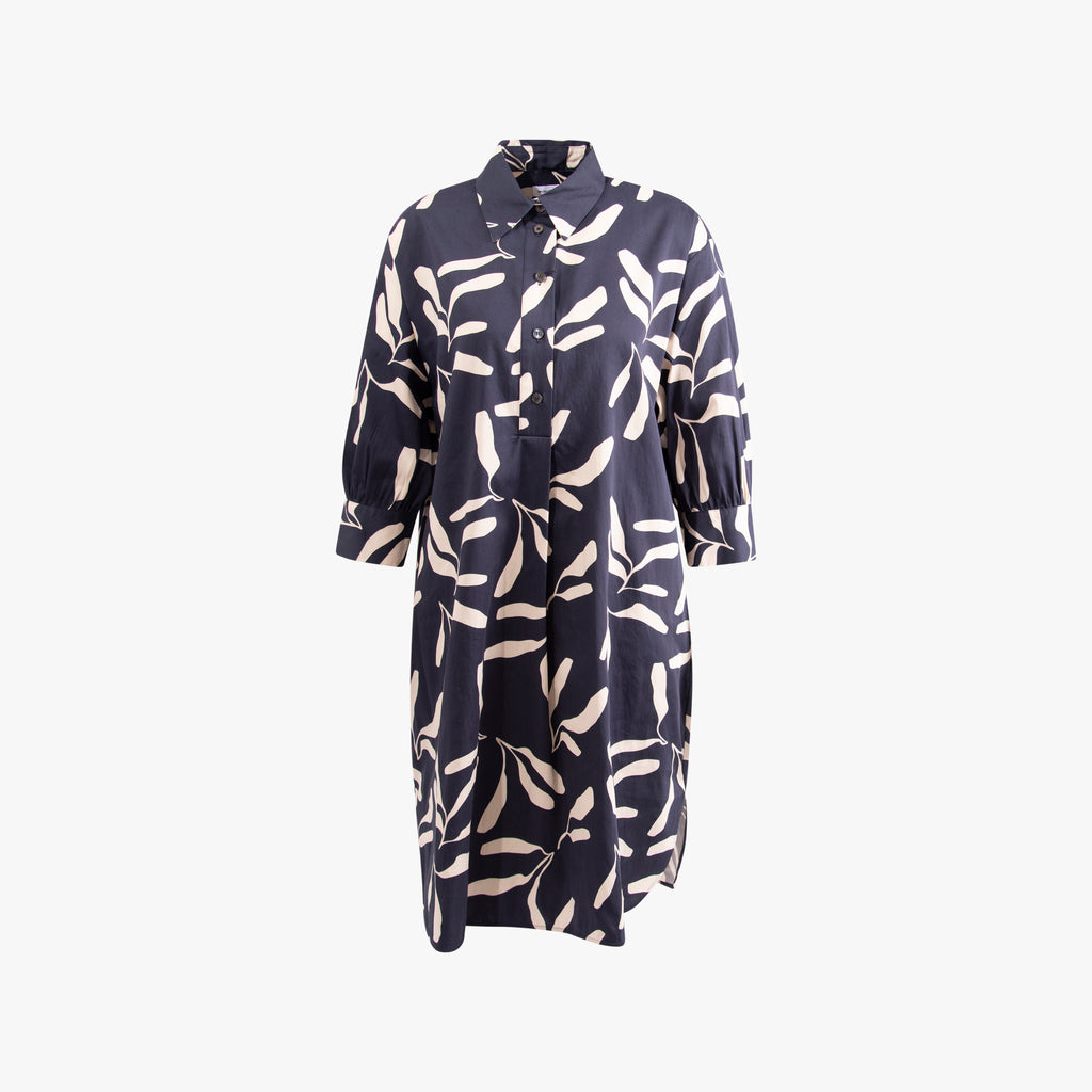 3/4 Arm Kleid Print | navy