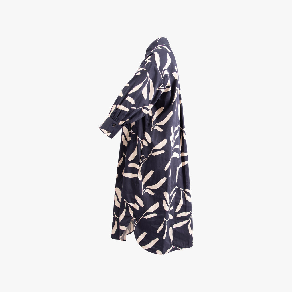 3/4 Arm Kleid Print | navy