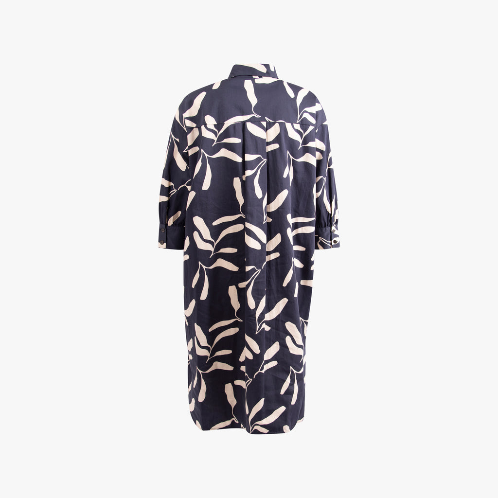 3/4 Arm Kleid Print | navy