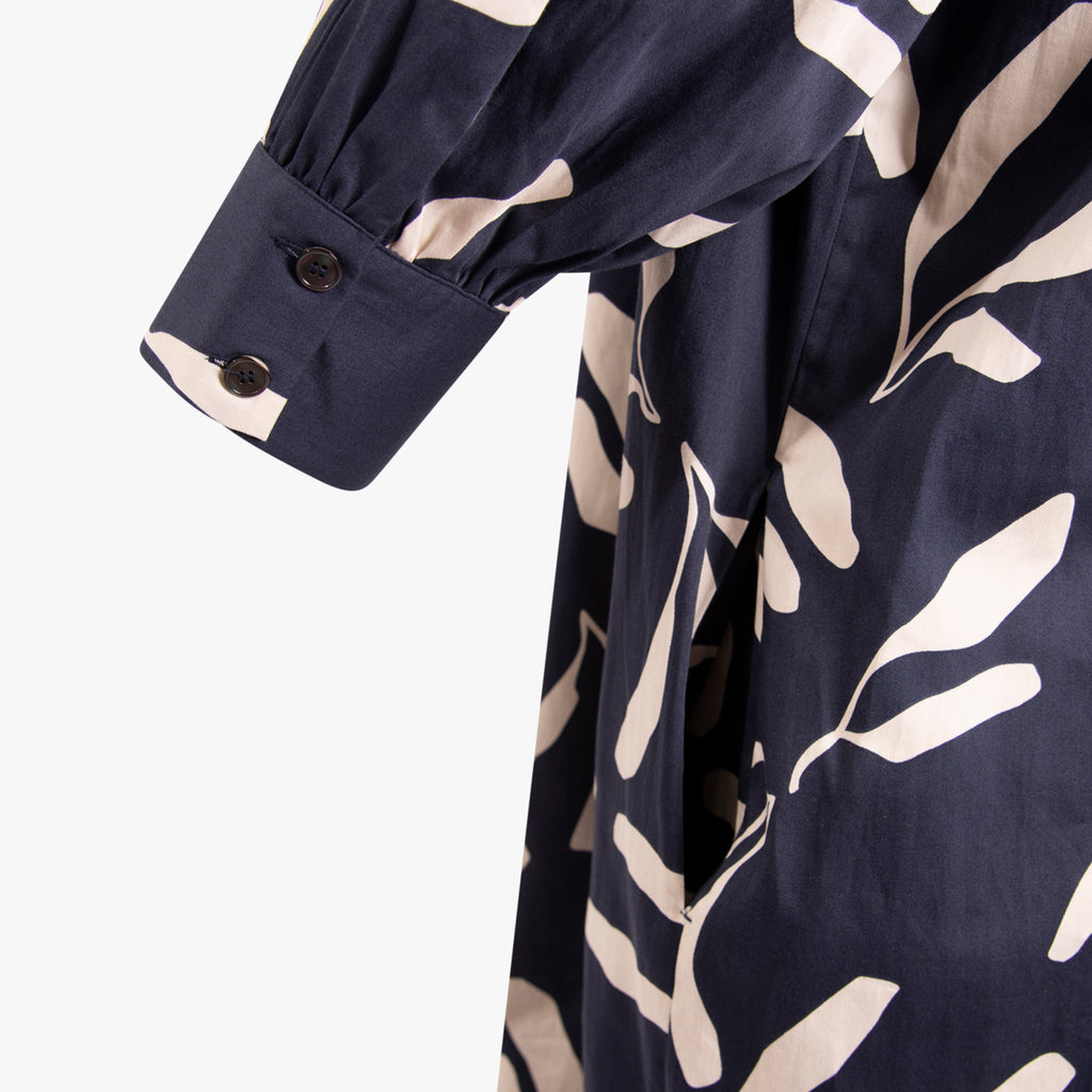 3/4 Arm Kleid Print | navy