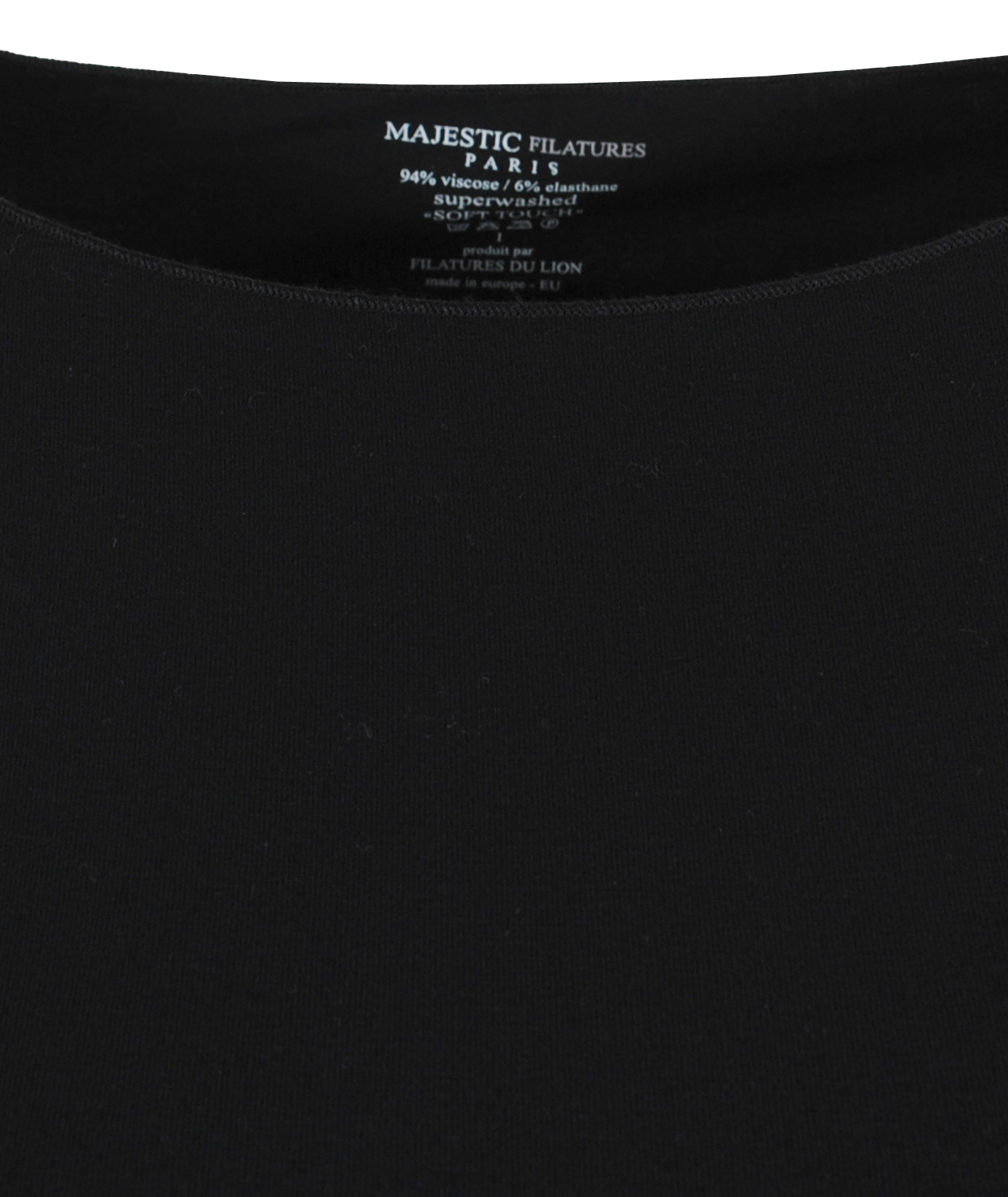 U-Shirt 3/4 Arm | schwarz