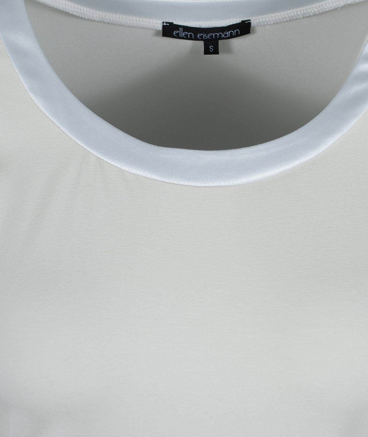 Shirt Satinbesatz Doris | offwhite