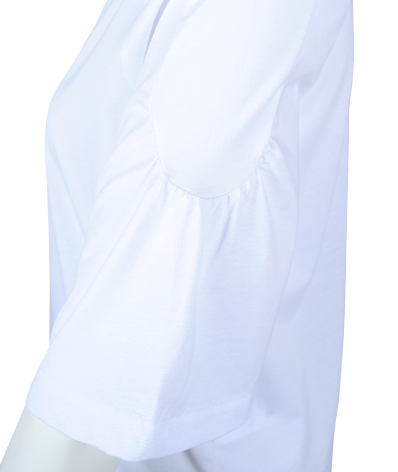 Shirt Volantarm | weiß