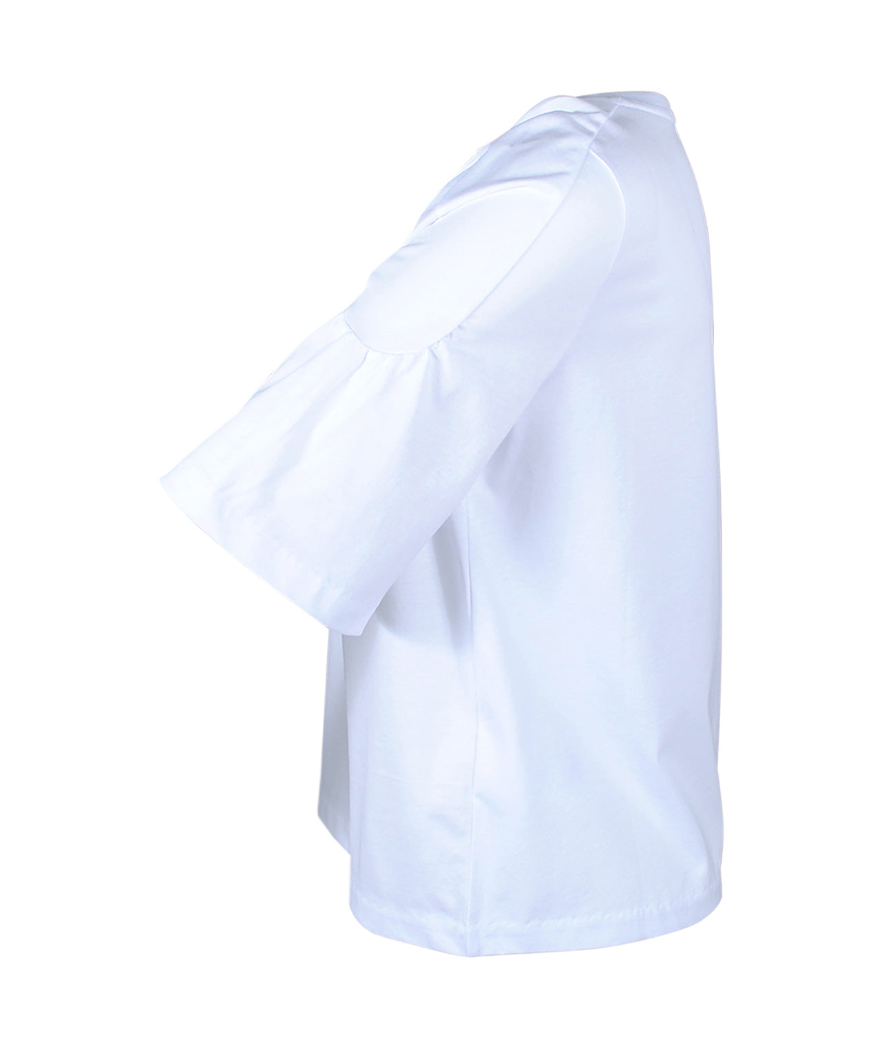 Shirt Volantarm | weiß